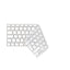 Gennemsigtigt/sort tastatur cover – MacBook Air 13" 2020